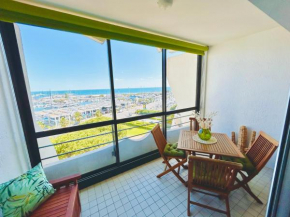 Studio chic & cosy vue mer, clim, parking